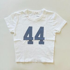 BNWT Brandy Melville/John Galt White Navy 44 Ashlyn T-shirt